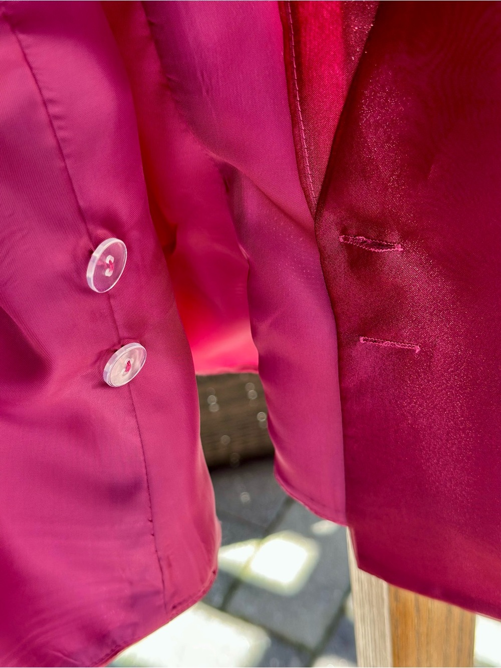 Alex Evenings Shimmer Organza Jacket or Top Raspberry Pink Evening Mother Bride - Picture 9 of 15